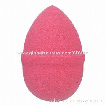 Cosmetic sponge with special shape, various materials, colors and sizes are available